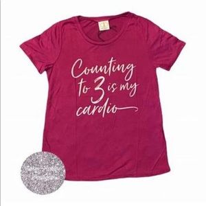 Counting to 3 is my cardio T-shirt - Women’s